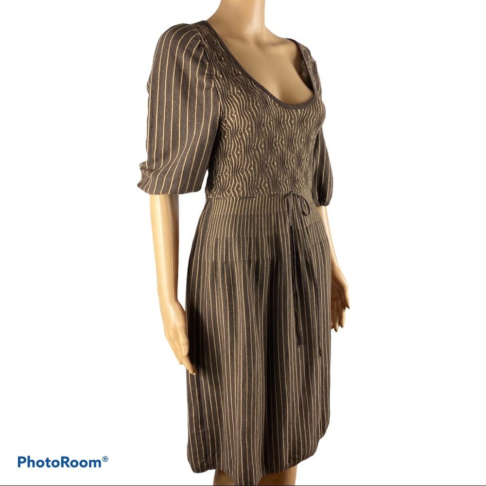 Studio M terra wood knit dress NWT size large